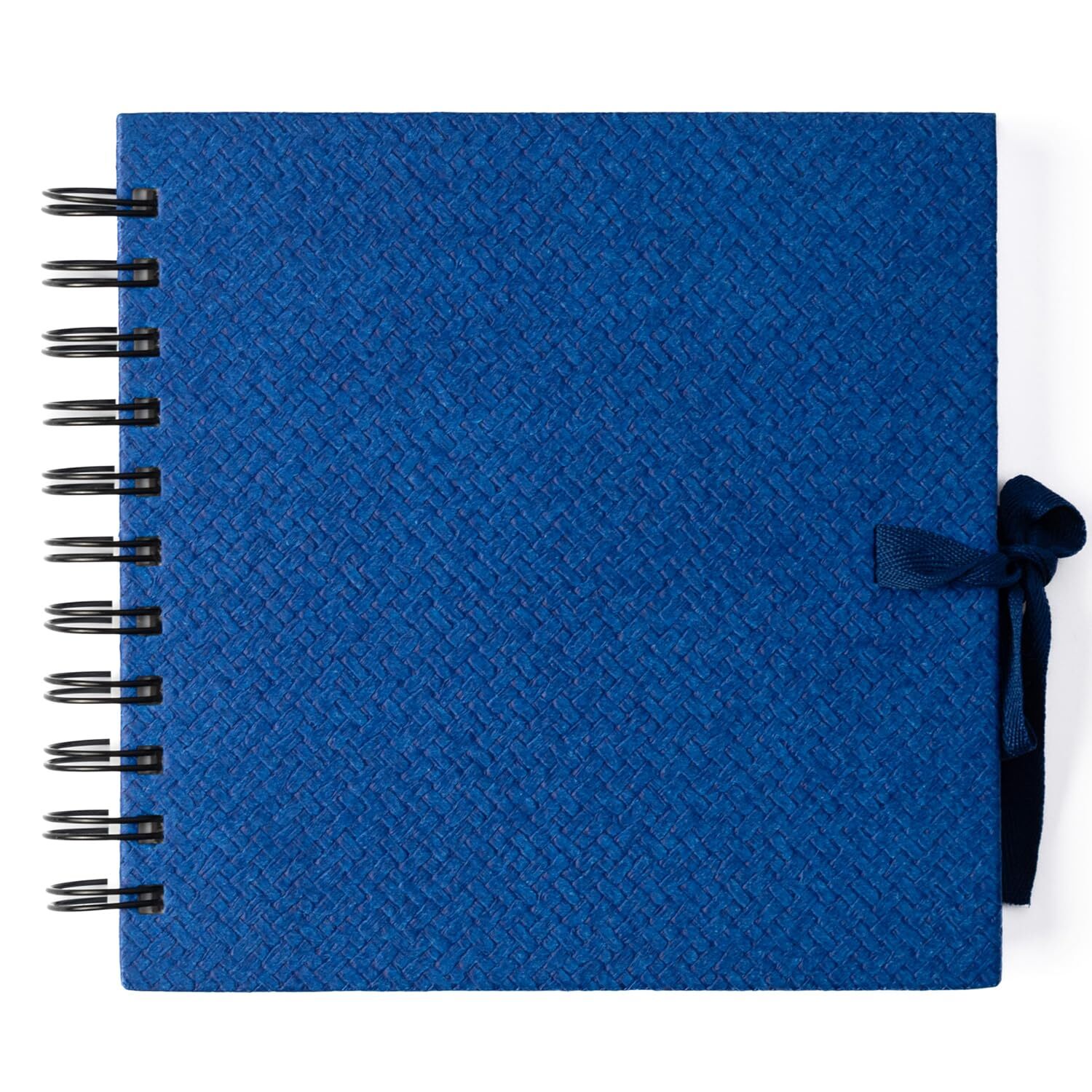 Comma Watercolour Book 8" X 8" 300gsm Wire-o Hot Pressed (Royal Blue) - Feature: Satin Ribbon Closure