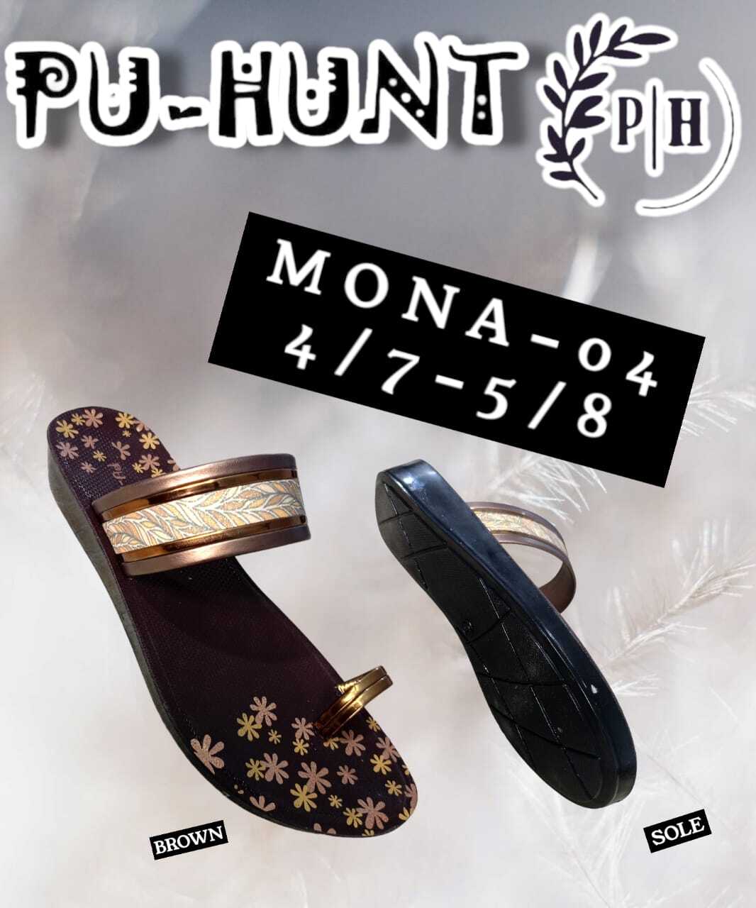 Mona Slipper-04 - Color: Black Brown Cherry Blue