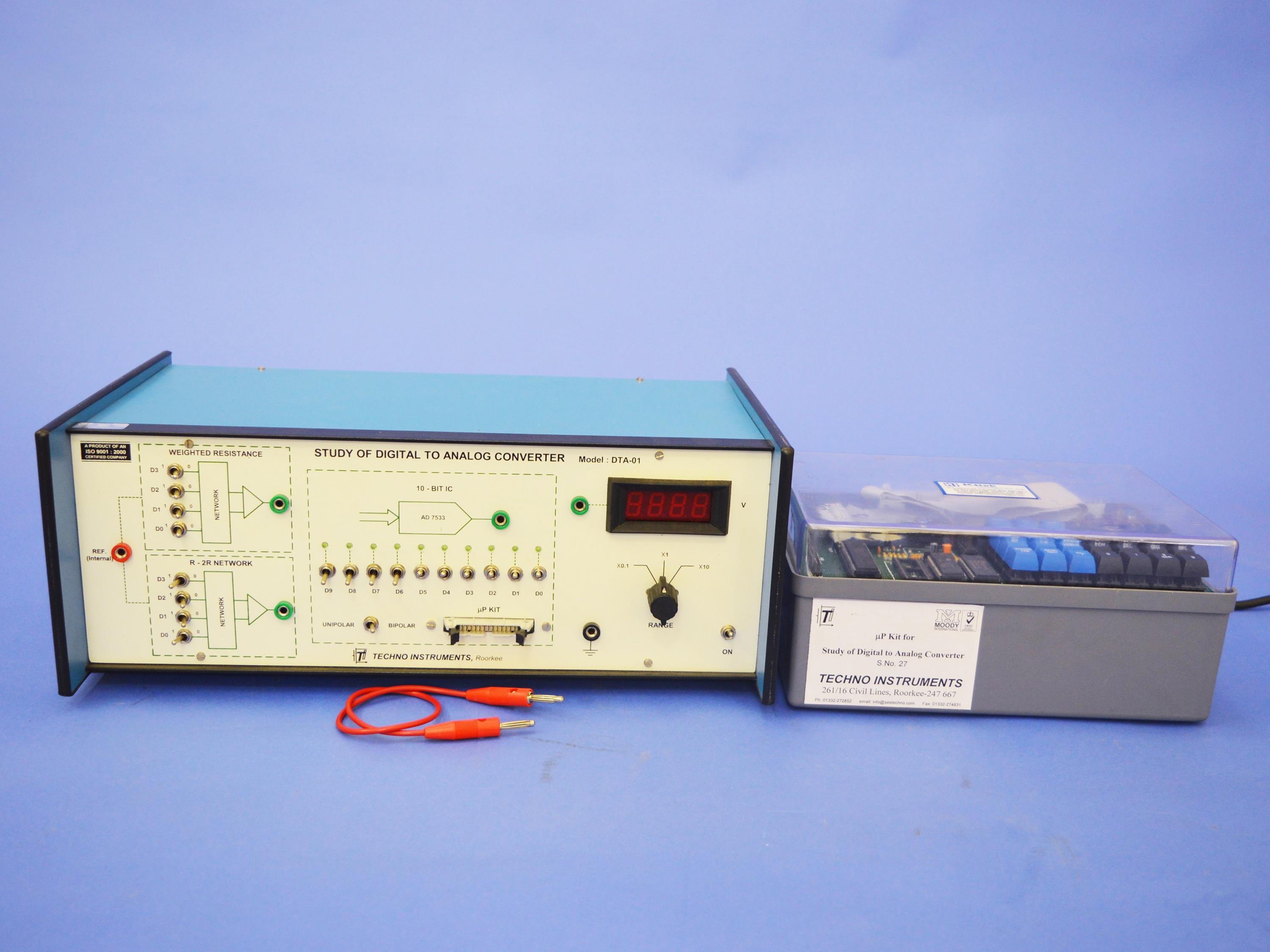 Control Lab Trainer Study Of Digital-to-analog Converter, Dta-01