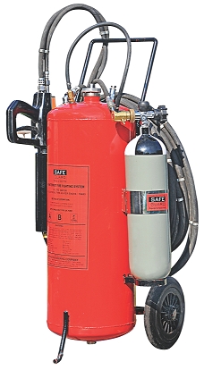 Water Mist Fire Suppression System - 700mm x 550mm x 1200mm Dimensions, ISO 9001:2008 Approved | Safe, Efficient, Portable, 10-12 Mtr Jet Range