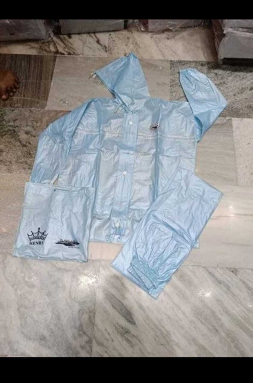 Pvc And Polyester Raincoat For Kids - Size: Xxxl