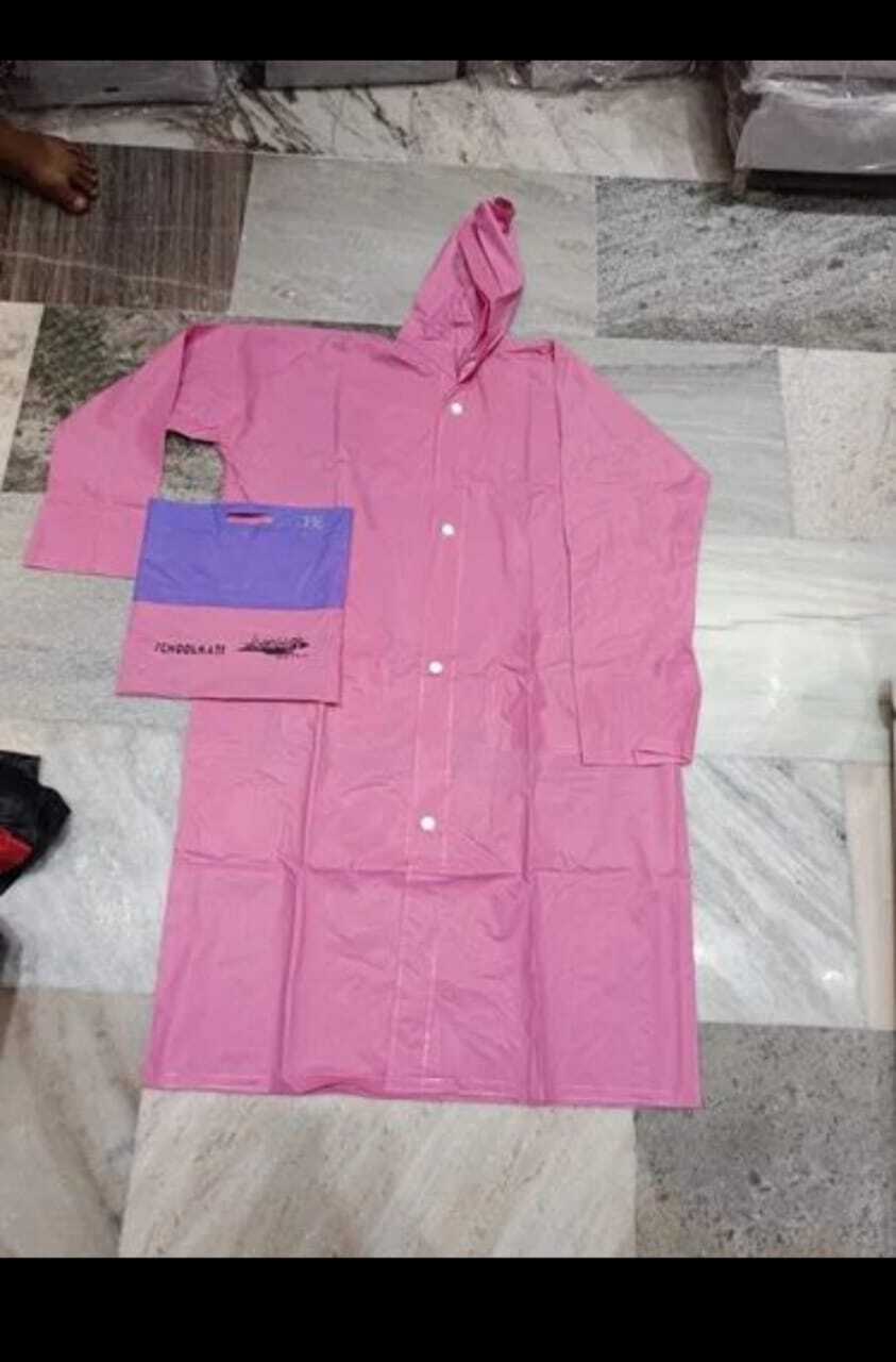 Pvc And Polyester Raincoat For Kids - Size: Xxxl