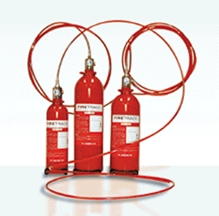 Gas Based Fire Suppression System - Steel Material, Operating Pressure 10-18 Bar | Automatic, Flexible, Compact Design, Multi-Sensor Technology