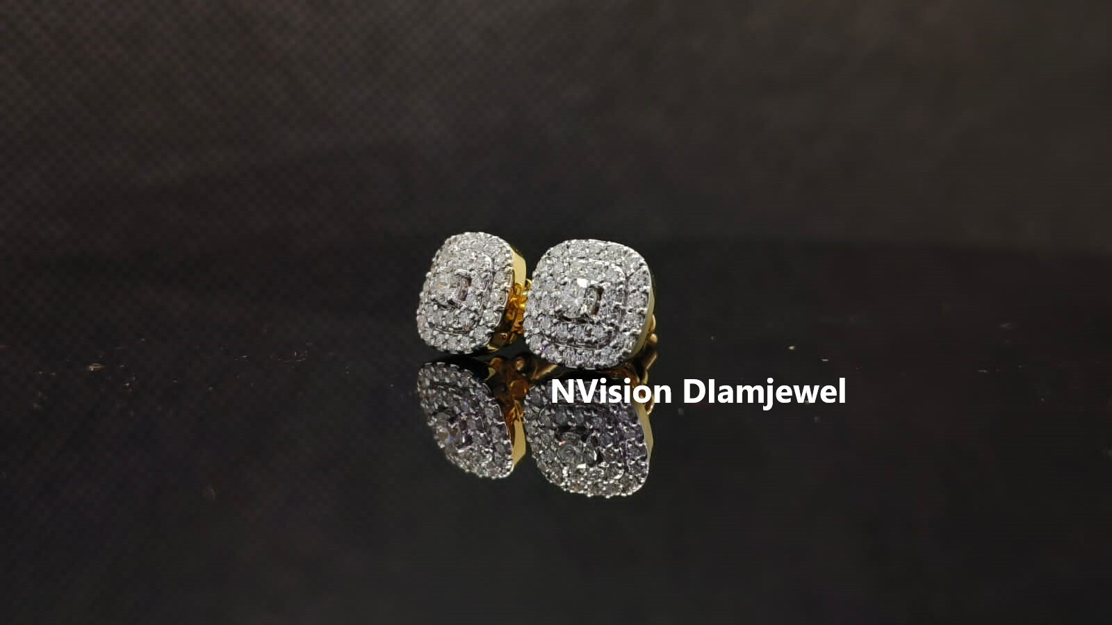 Natural Halo Lightcatcher Diamond Earrings - 18kt Yellow Gold, 0.85 Ct Round Brilliant Cut Diamonds | 62 Pcs Gh Vs Clarity, Custom Made, Certified Ethical Sourcing