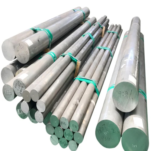 6061 Aluminium Rod - Round, Hard Silver | Hardness: Hard, Surface Treatment: Polished