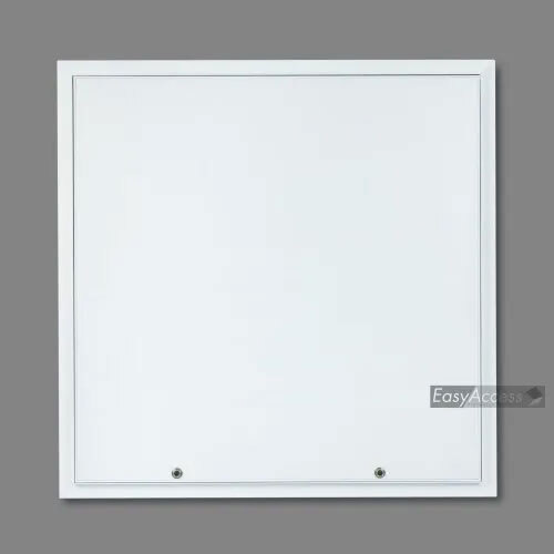 Easy Access Trap Door - Laminated, 450x450 mm, White Color | Durable 24 mm Aluminum Extruded Panel with 90 gsm RAL 9016