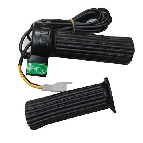 24watt Throttle Handle - Metal & Pvc, Durable Design For Bikes And Two Wheelers