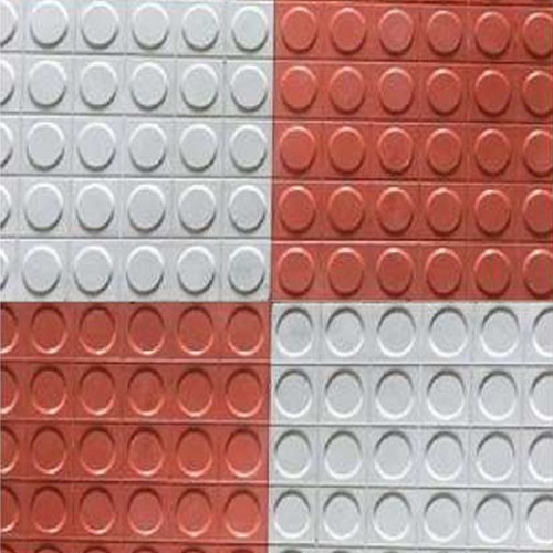 Acid-resistant 300 X 300mm Grey And Red Parking Tiles
