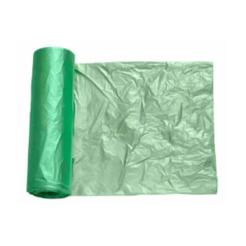 Green Garbage Bags - Compostable Material, 5 kg Size, Vibrant Green Color | Ideal for Commercial Waste Management