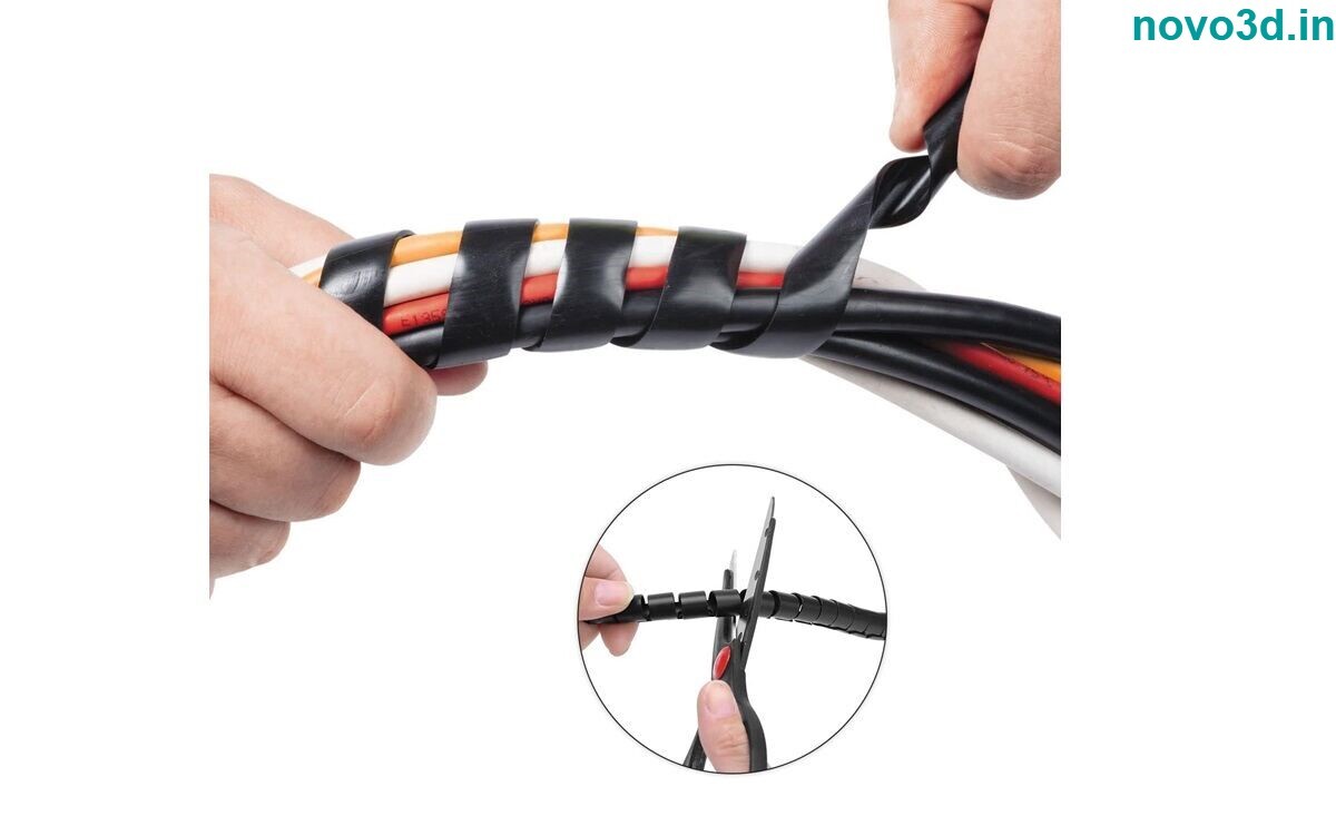 Spiral Cable Wrap Dia 8mm And 10mm - Durable Polyethylene Material | Versatile Cable Organizer For Computers And Electrical Systems