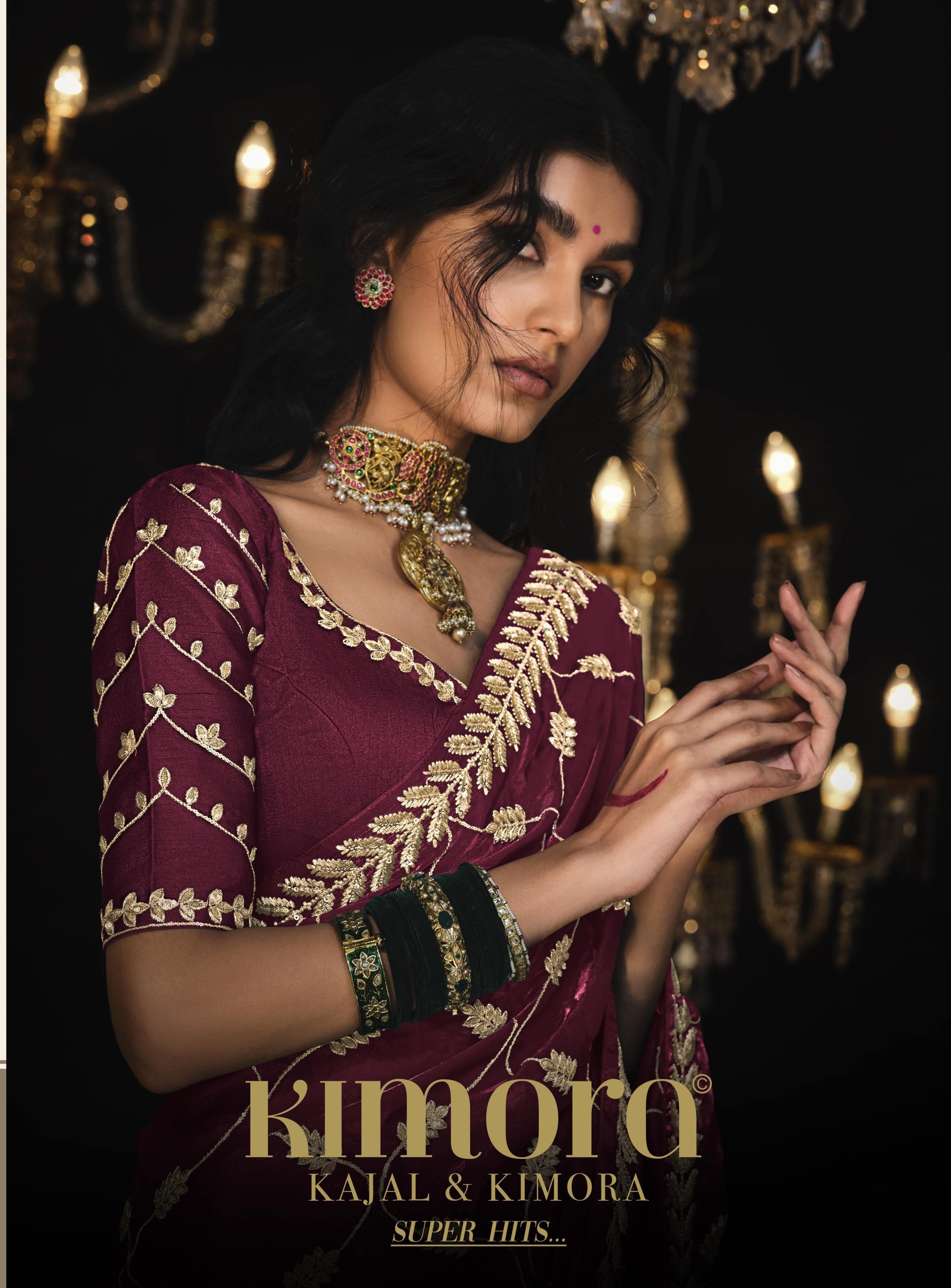 Fancy Designer Saree - Glass Tissue Silk With Embroidery Work , Traditional Bollywood Style With Laces Closure & Unique Latkans In 9 Designs