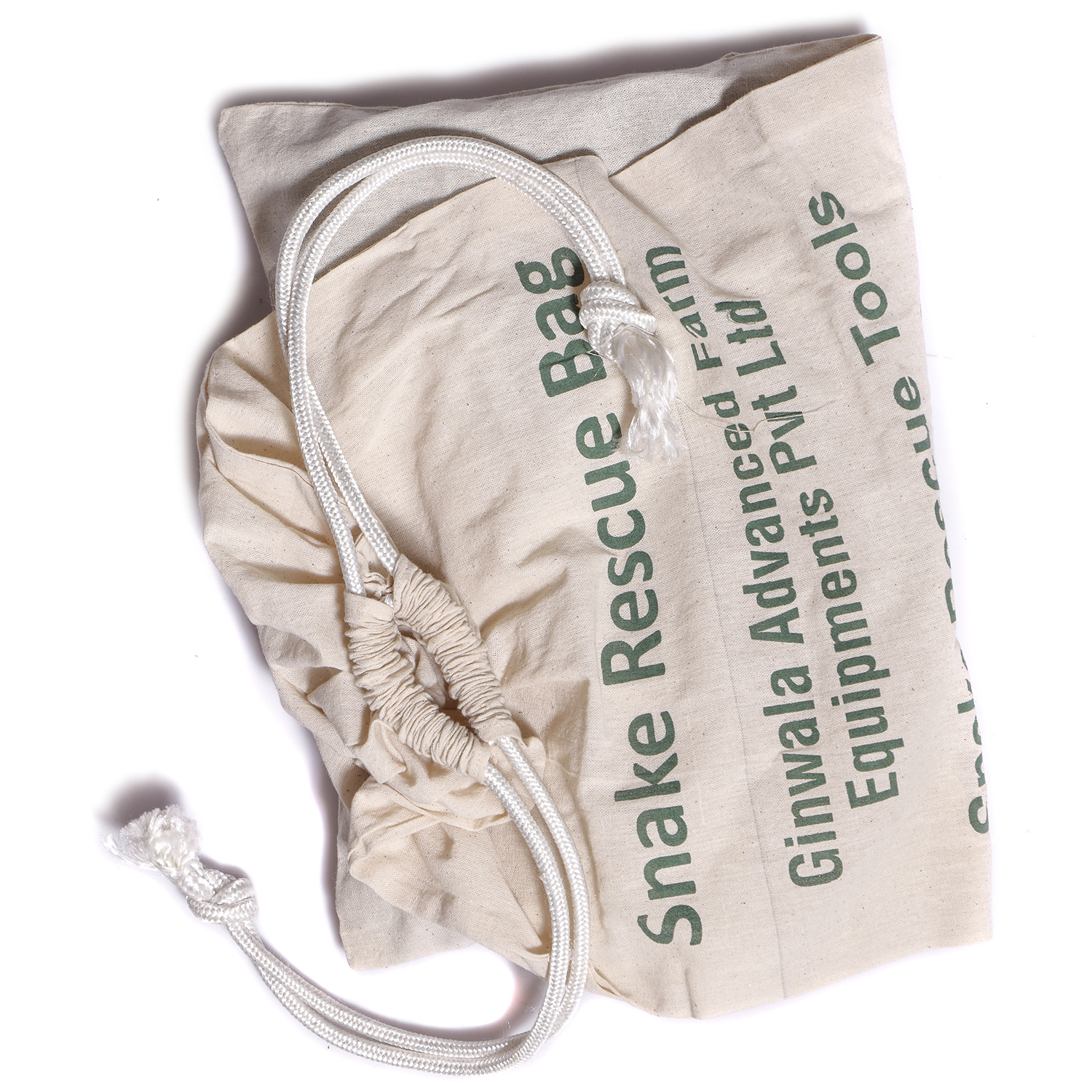 Cotton Snake Rescue Bag - 30 X 14 Inch | Lightweight Design, Durable Breathable Cotton, Tough Zip & Grip