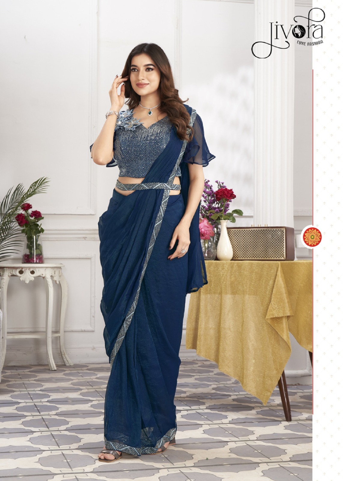 Fancy Saree - Fabric Type: Crepe