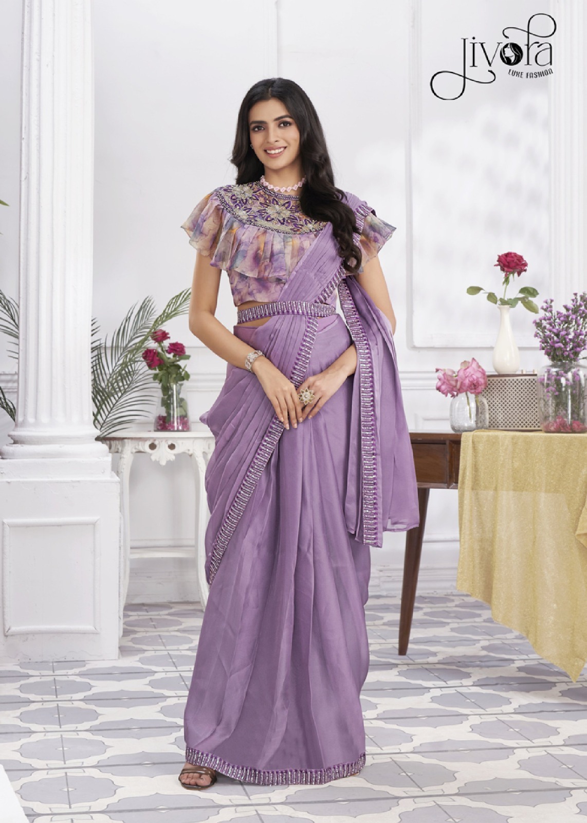 Fancy Saree - Fabric Type: Crepe