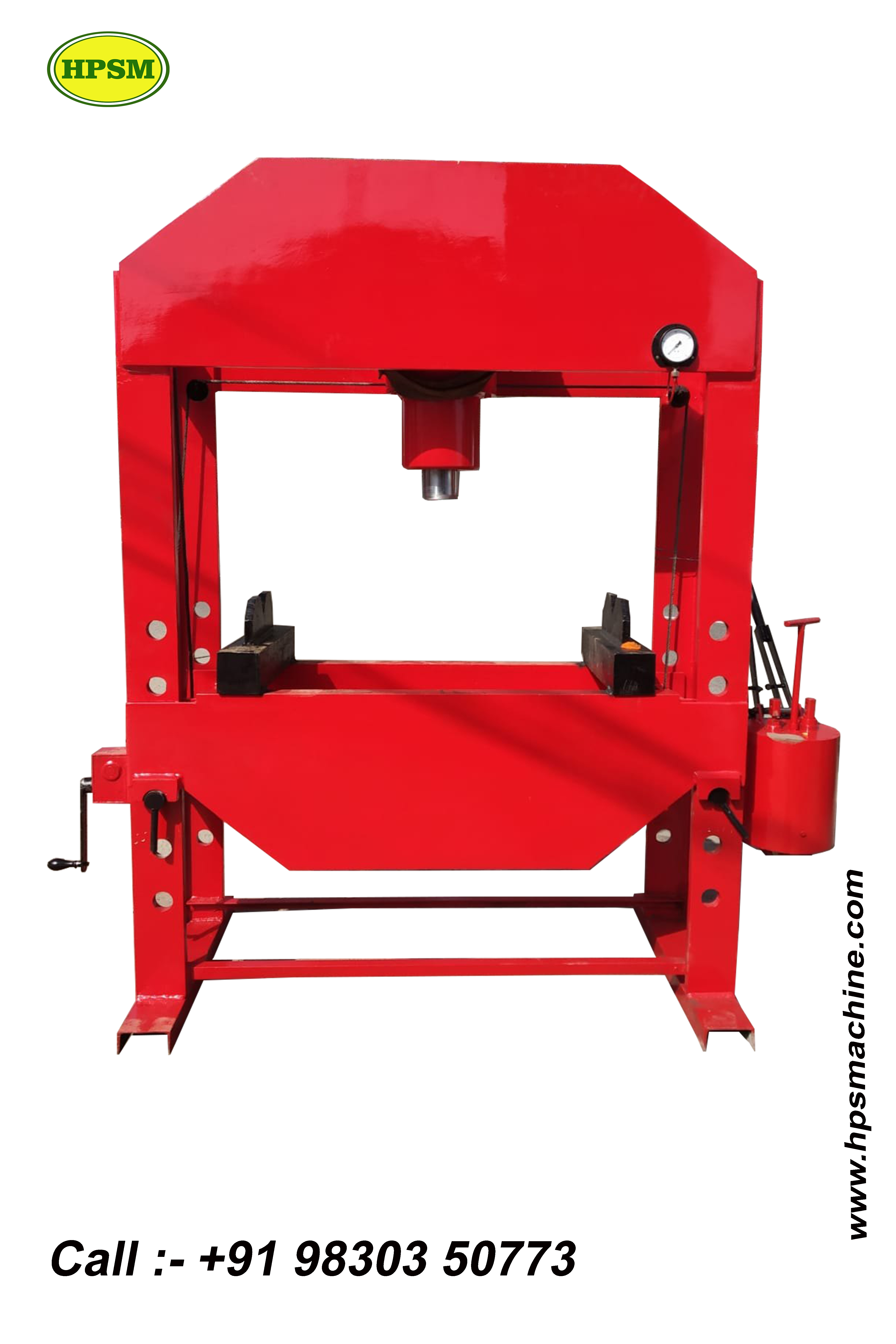 Hydraulic Press Machine - Color: Red