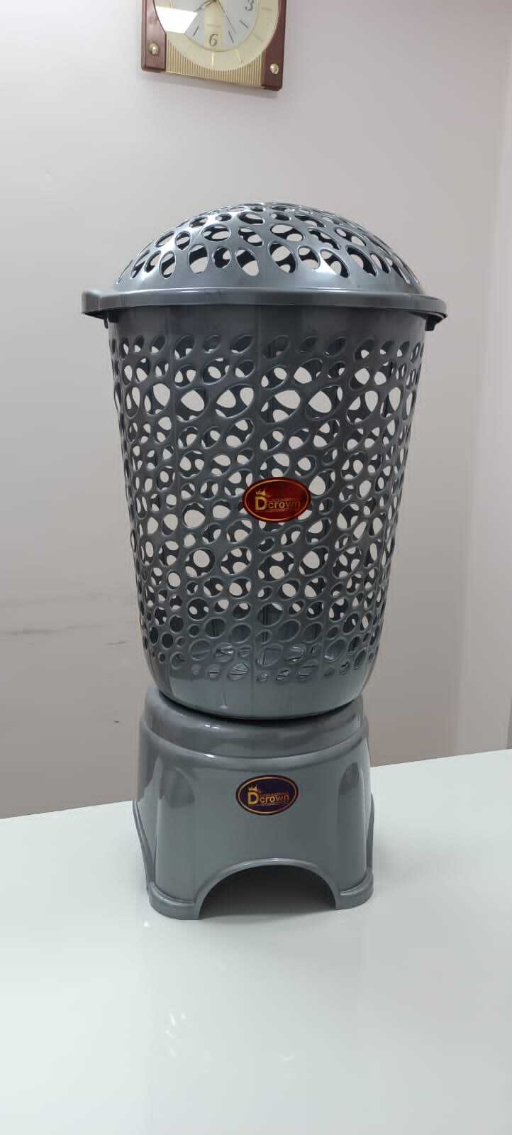 Black Plastic Laundry Basket