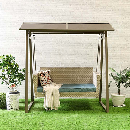 Two Leg Swing Metal Stand - Modern Durable Polished Finish | Ideal for Garden, Holiday Resort, Hotel with Warranty