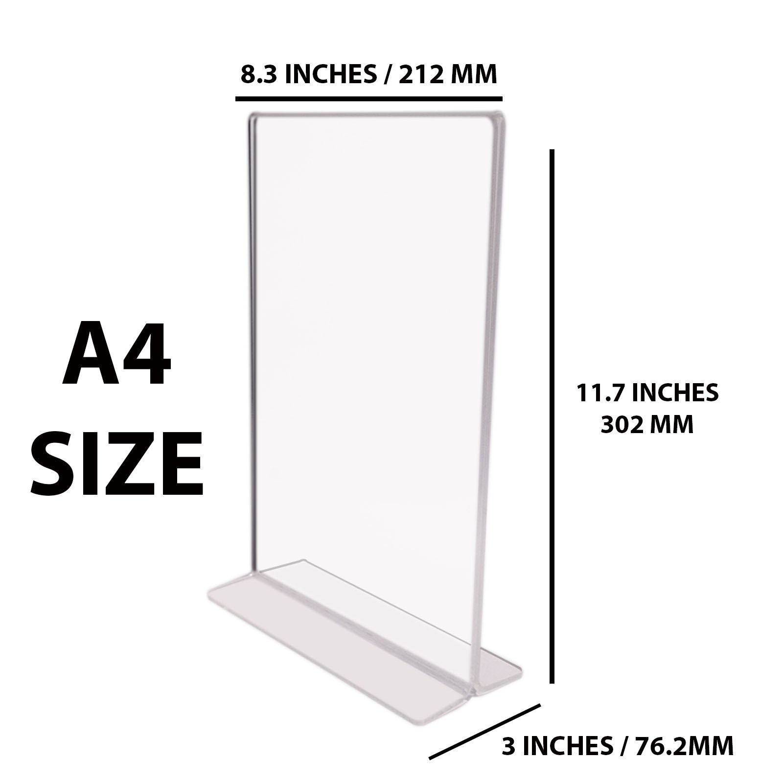 Acrylic Tent Card/menu Card Holder A4