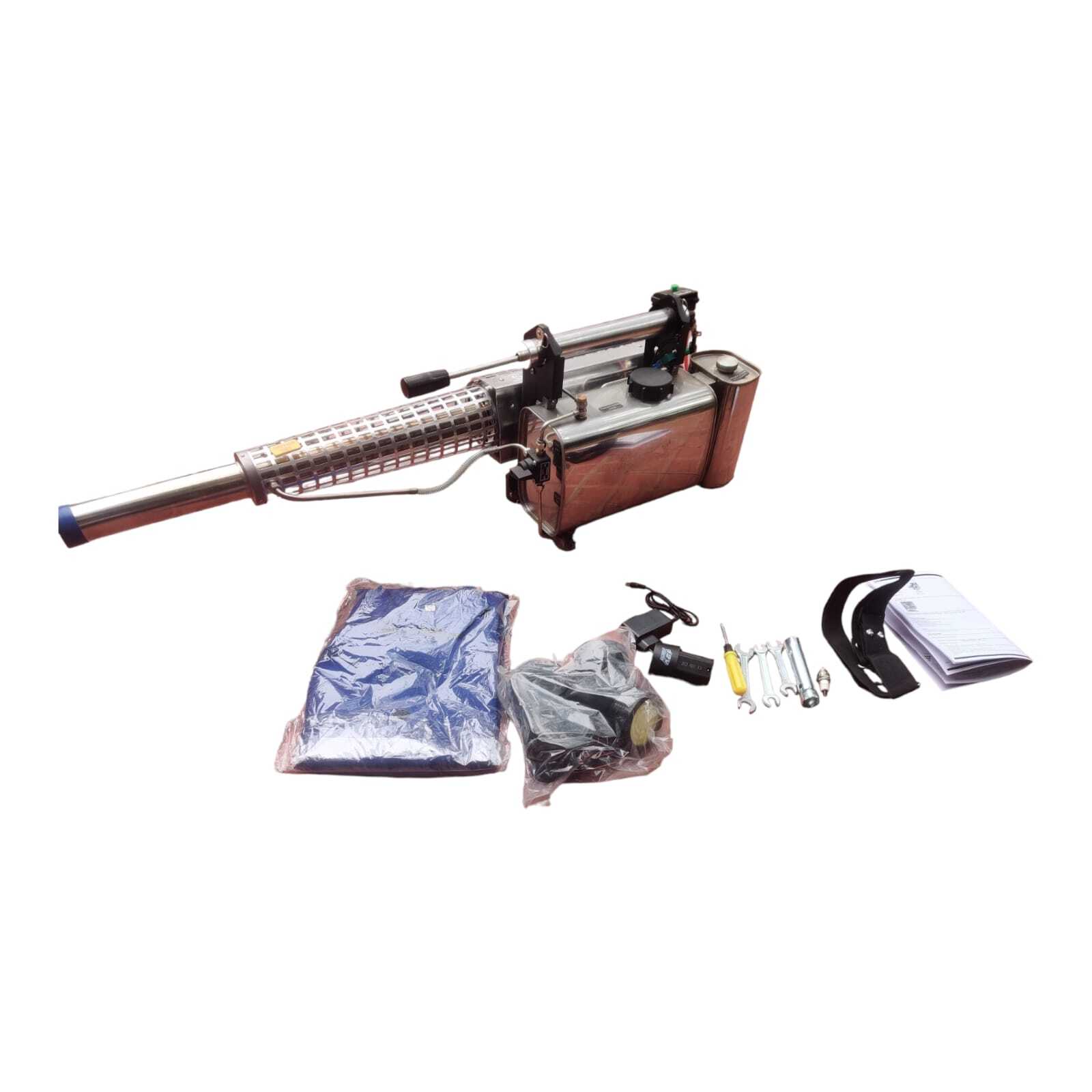 Portable Thermal Fogging Machine - 17.5 Kw Performance, 6l Stainless Steel Tank | Electric & Manual Start, Covers 25 Acres/hour, 1 Year Warranty