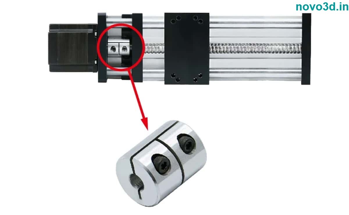Aluminium Rigid Coupling 6.35x5mm High Quality Shaft Coupling For 3d Printer - Aluminium Alloy, 6.35mm Bore X 5mm Bore, 19mm Outer Diameter, 25mm Length, Metallic Silver