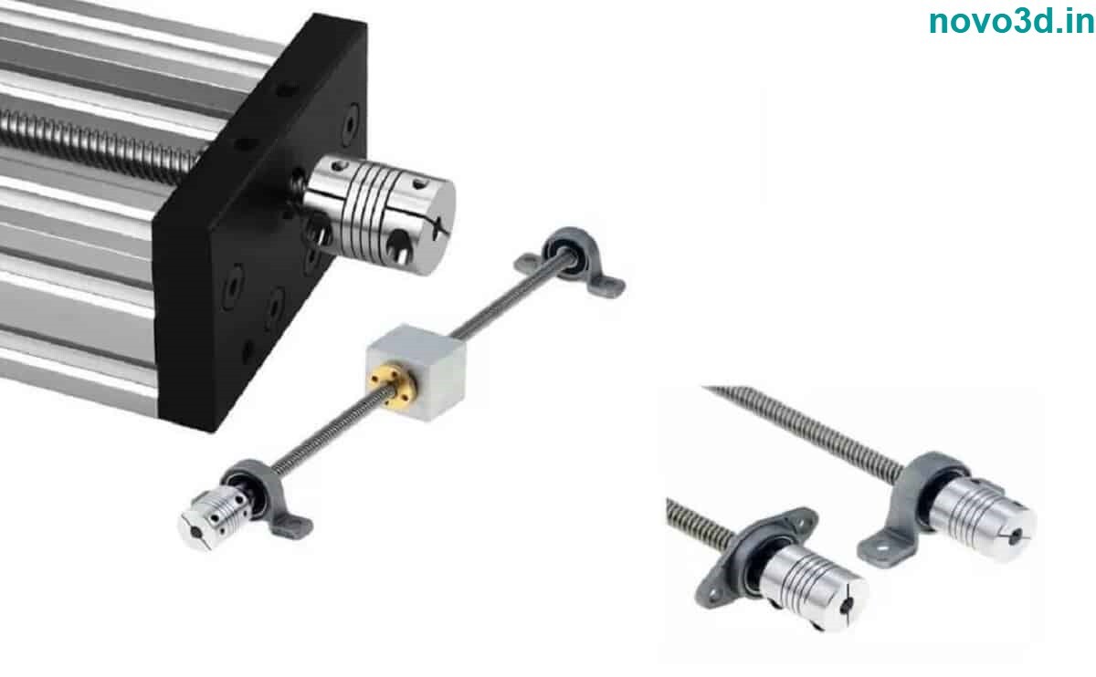 Flexible Coupling 5x8mm - Aluminum, 5mm To 8mm Inner Diameter | For Cnc Machines, Robotics, Torque Transmission, Vibration Damping