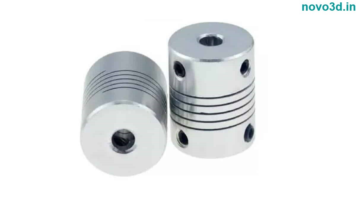 Flexible Coupling 5x8mm - Aluminum, 5mm To 8mm Inner Diameter | For Cnc Machines, Robotics, Torque Transmission, Vibration Damping