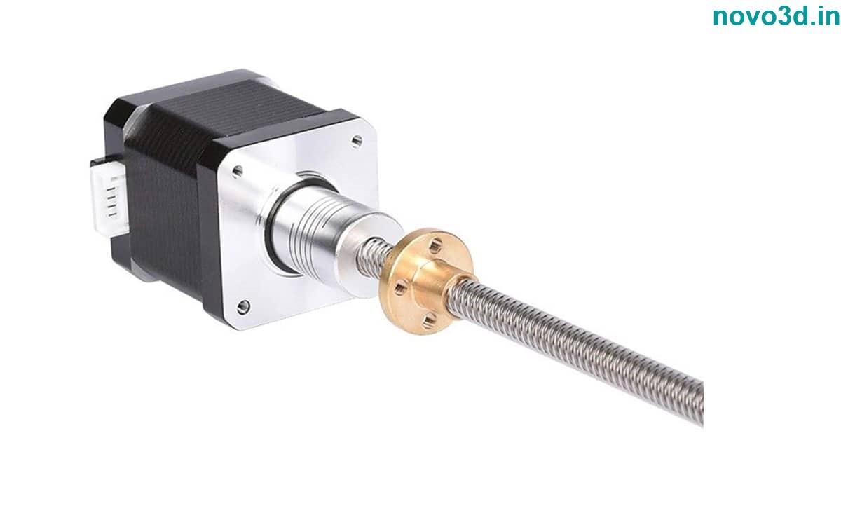 Flexible Coupling 6.35x8mm - Aluminum Shaft Connector For 3d Printers Motion Control Systems Vibration Damping | Metallic Silver/white Designed For Misalignment Compensations