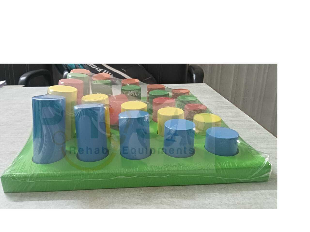 Graded Round Peg Board By Physio Rehab Equipments