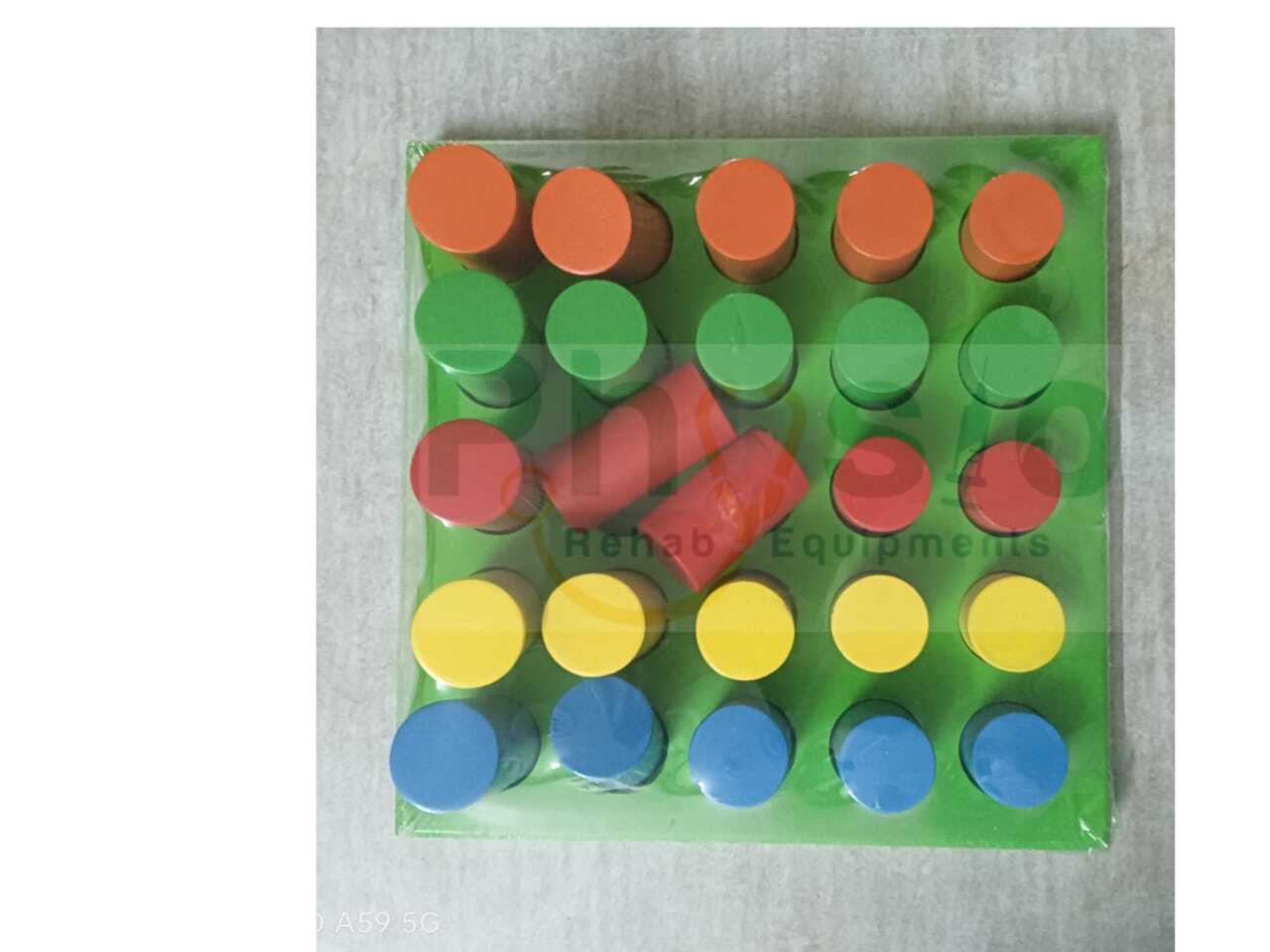 Graded Round Peg Board By Physio Rehab Equipments
