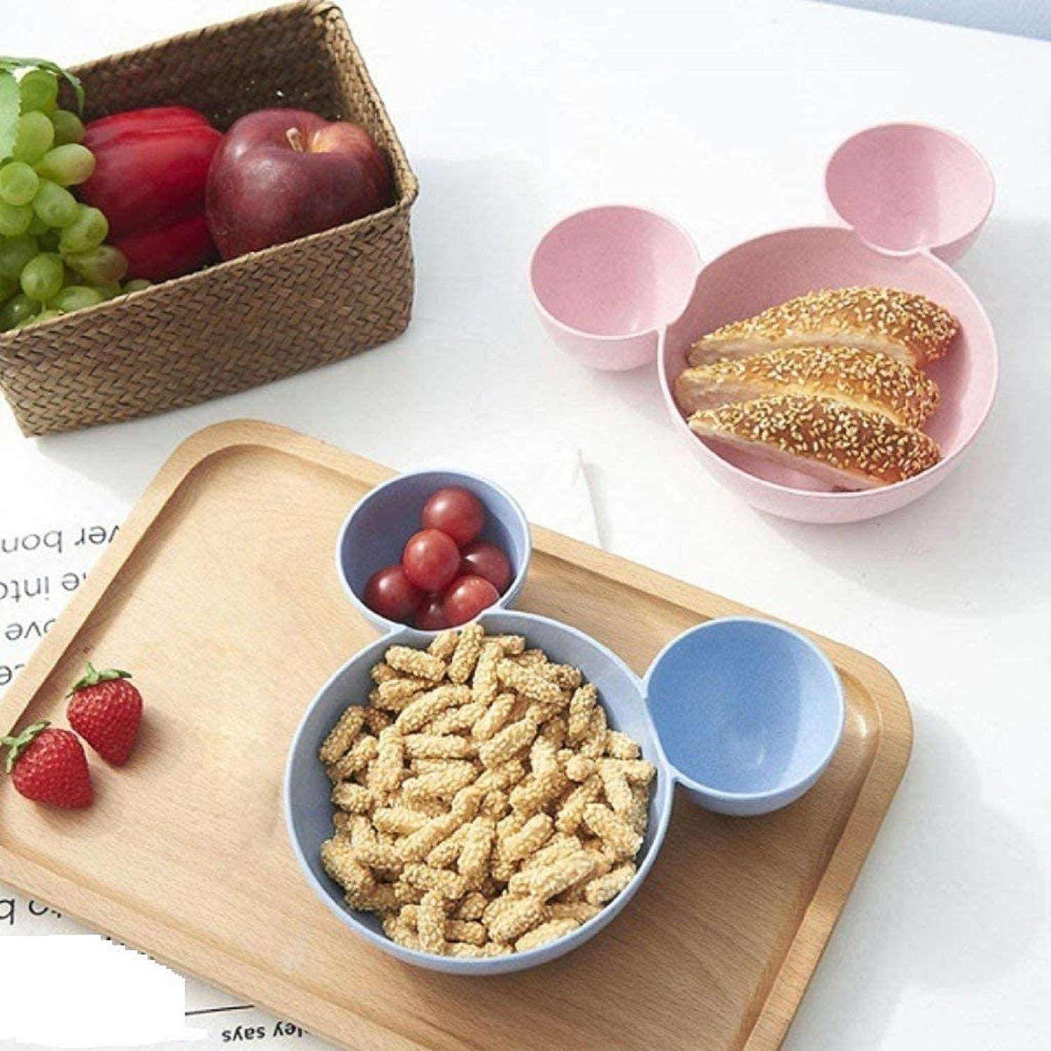 Plastic Unbreakable Micky Mouse Tray (1 Pc)