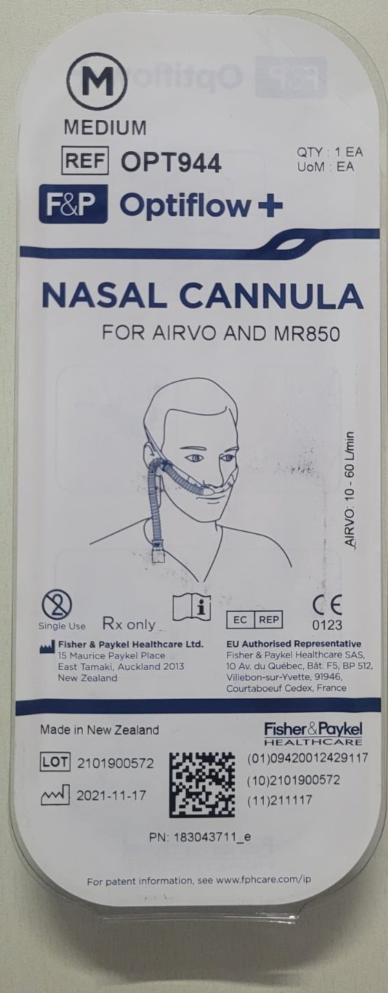 Nasal Cannula - Heated, Humidified Air And Oxygen Delivery At Flow Rates Up To 70 L/min | Unique Optiflow Design For Enhanced Respiratory Support