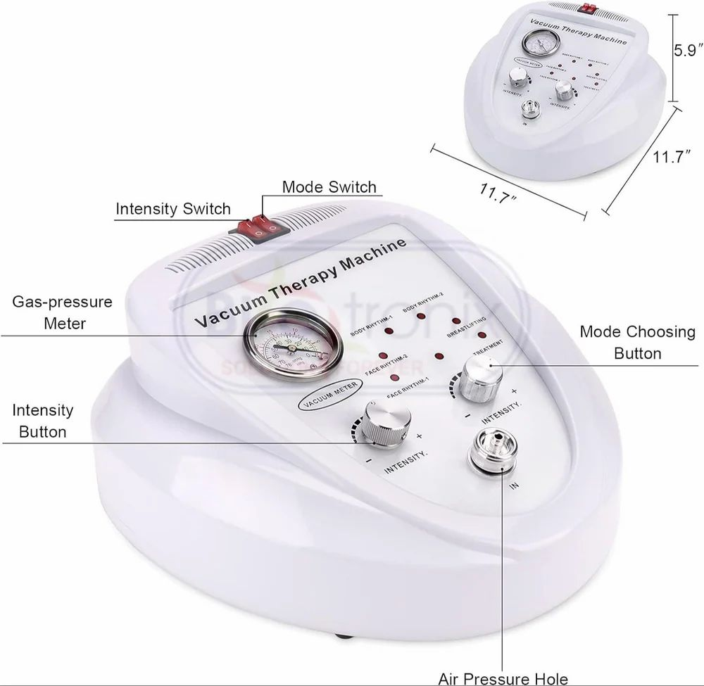 Abs Plastic Vacuum Therapy Machine, For Clinical, Electrotherapy Equipment - Color: White