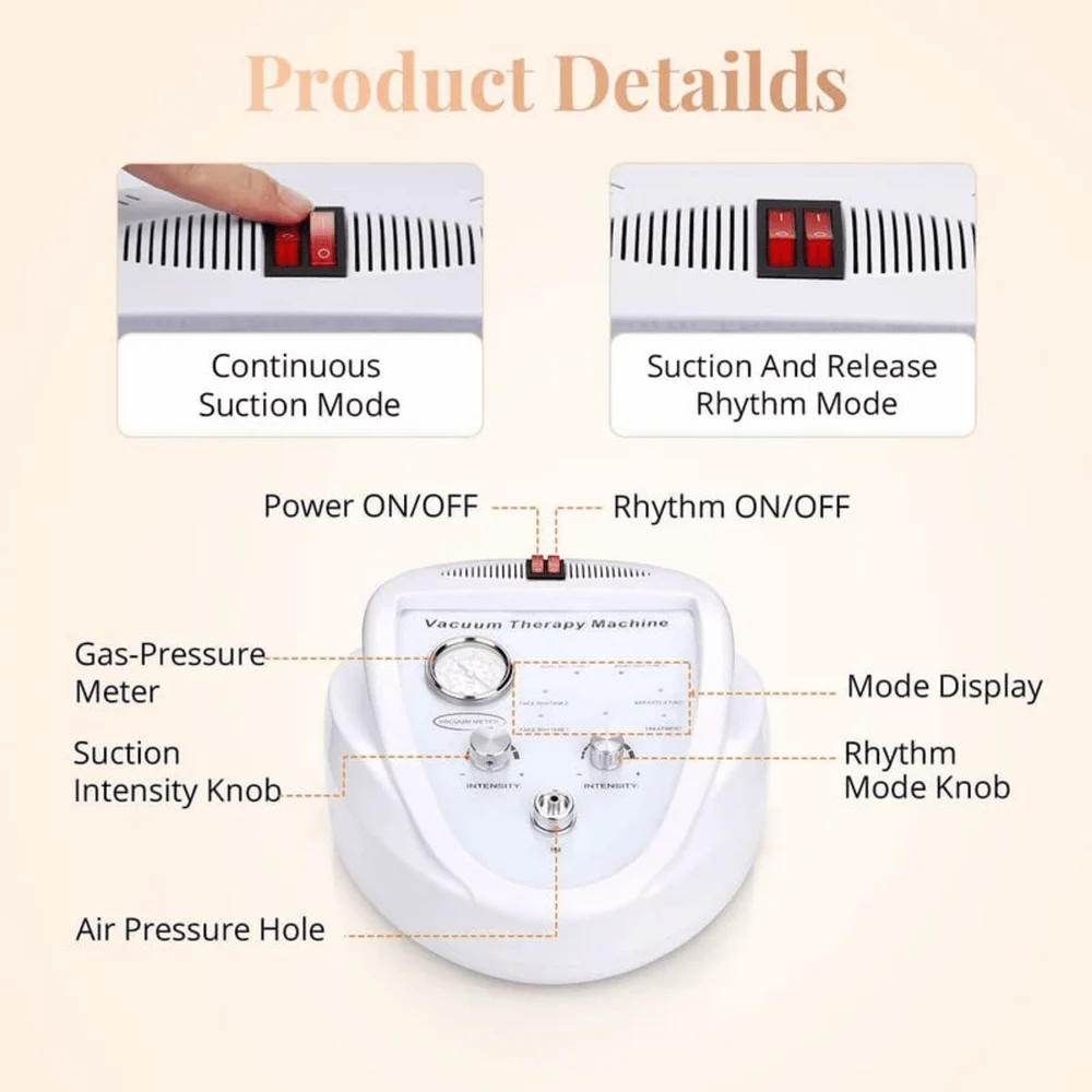 Abs Plastic Vacuum Therapy Machine, For Clinical, Electrotherapy Equipment - Color: White