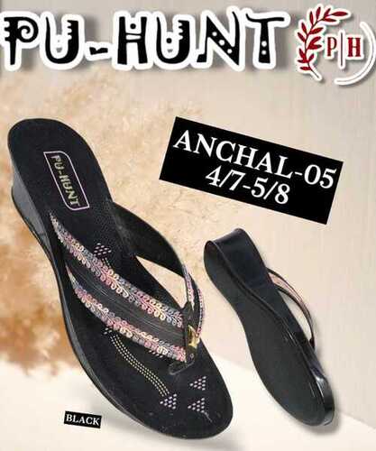 Aanchal Slipper-05 - Color: Black