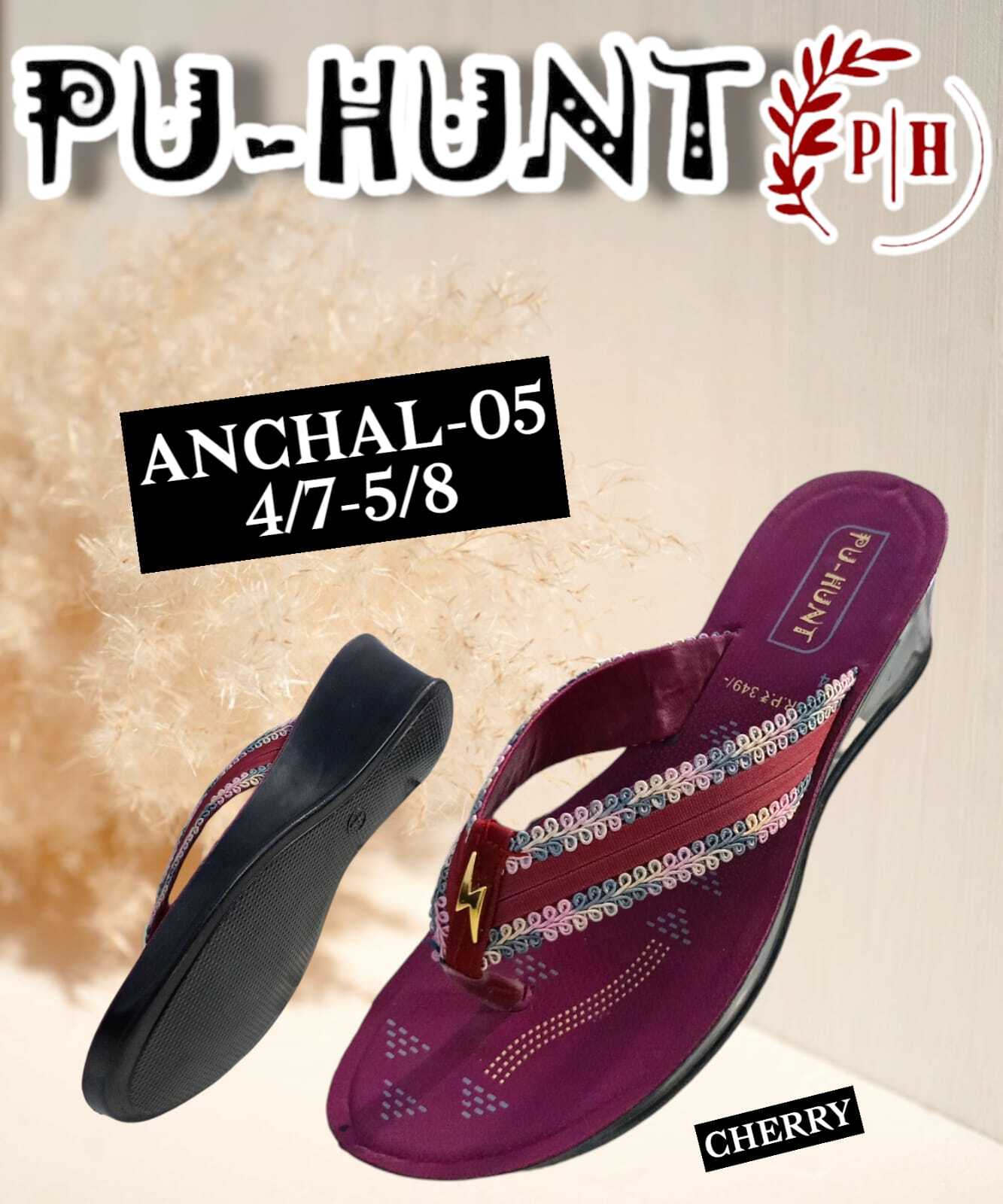 Aanchal Slipper-05 - Color: Black