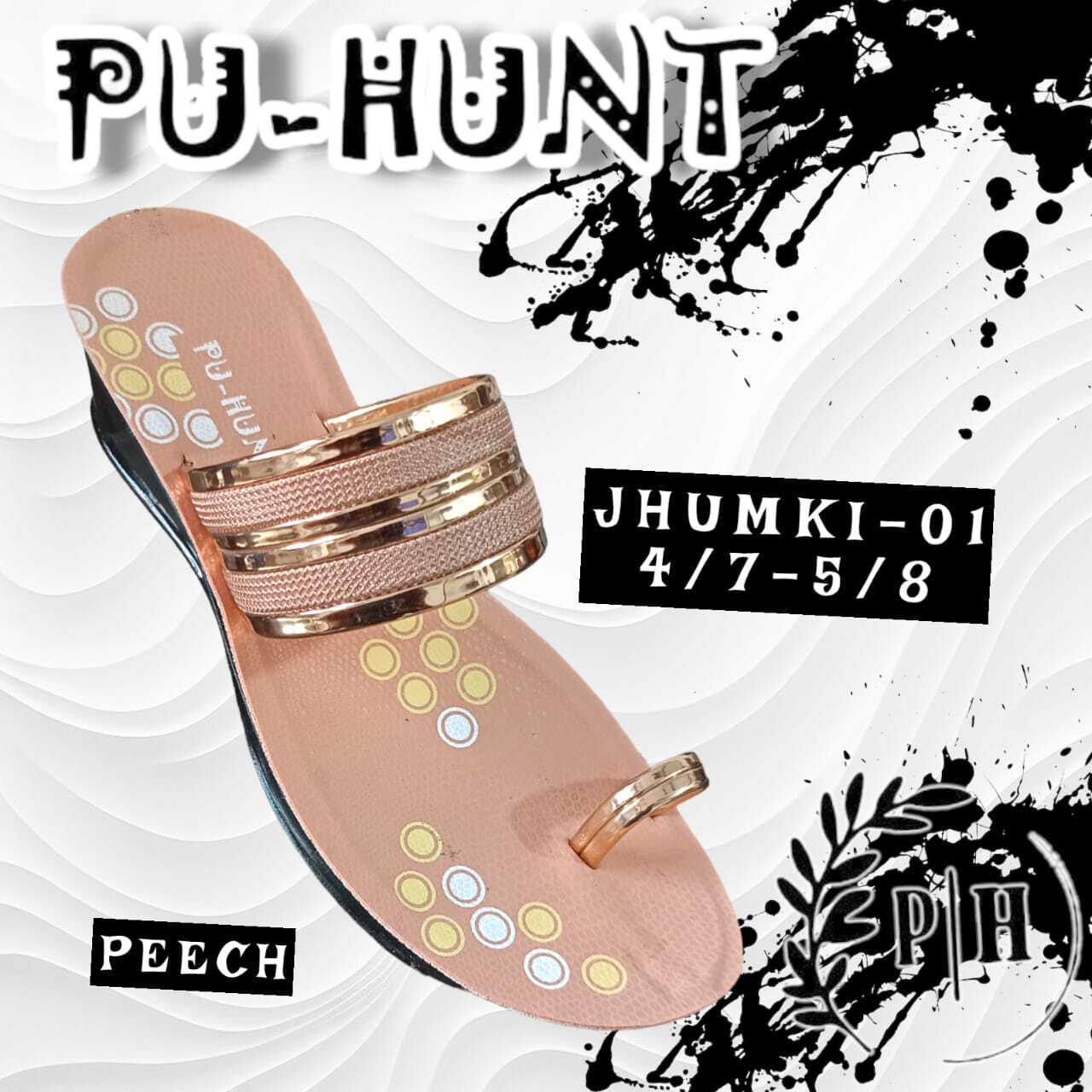 Jhumki Slipper-01 - High-quality Materials | Earthy Brown Color, Multi-season Wear, Available In Various Sizes, Perfect For Casual Or Formal Events