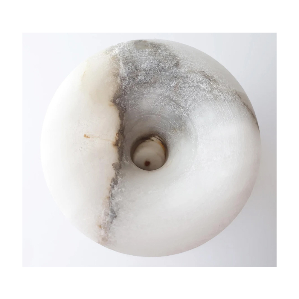 Handmade And Customized Marble Small And Unique Flower Vase - Color: White