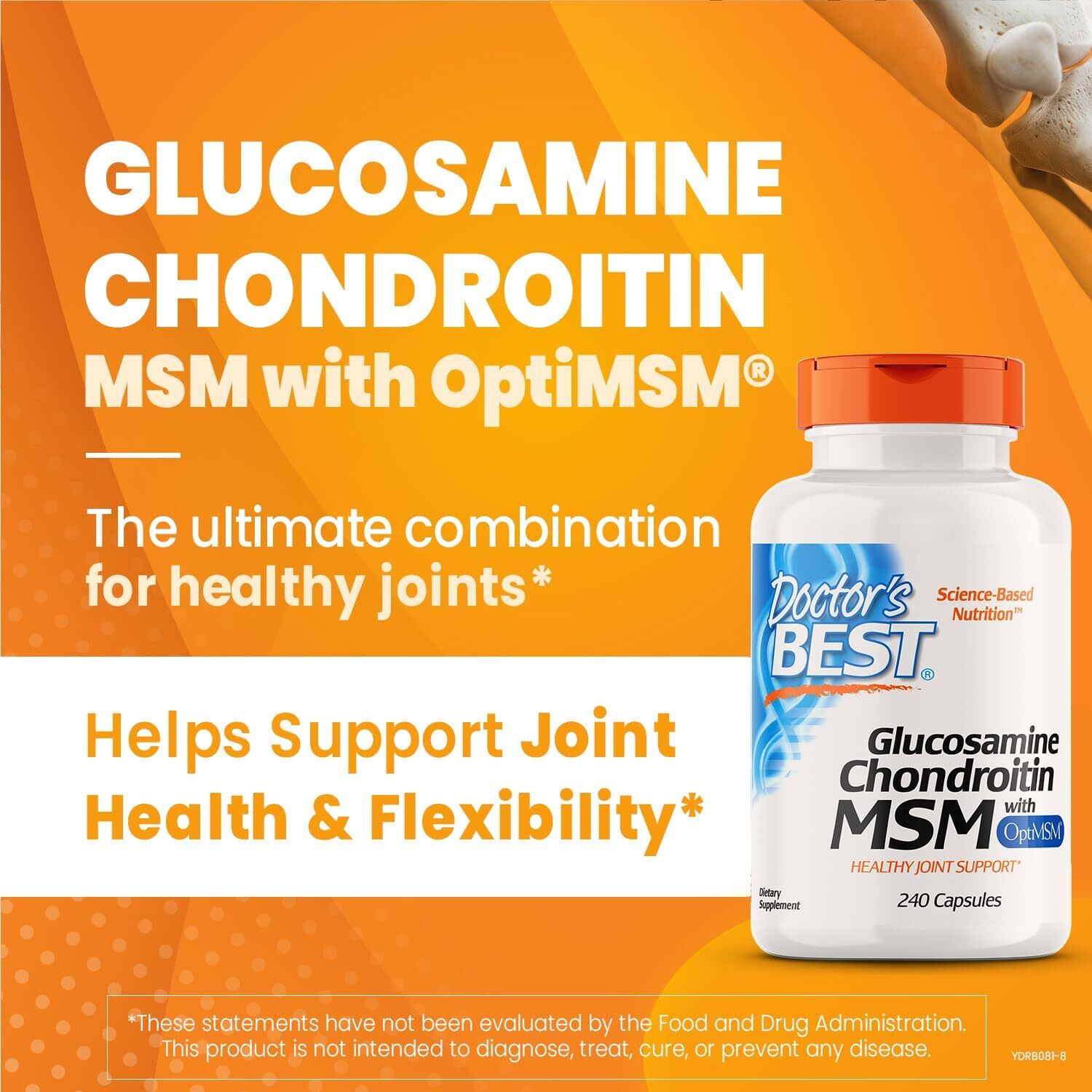 Mulittea Glucosamine Chondroitin & Vitamin D3 – 240 Softgels, Joint Support, Exp 11/2026