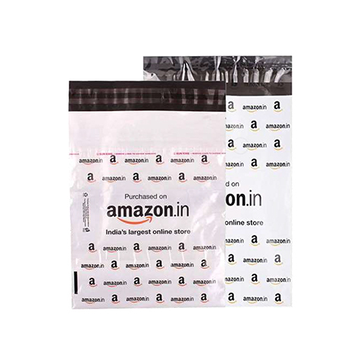 White 6X8 51 Micron Non Pod Amazon Courier Bag