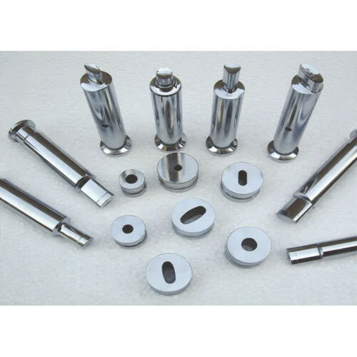 Tablet Punches & Dies - OHNS Die Steel, Manual Control, Silver Color | Precision Engineering for Tablet Manufacturing