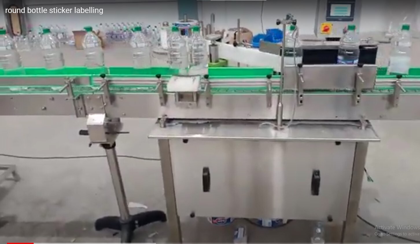 Sticker Labelling Machine - Stainless Steel, Silver Color | Automatic, Electric Power Source, Industrial Application, Warranty Included