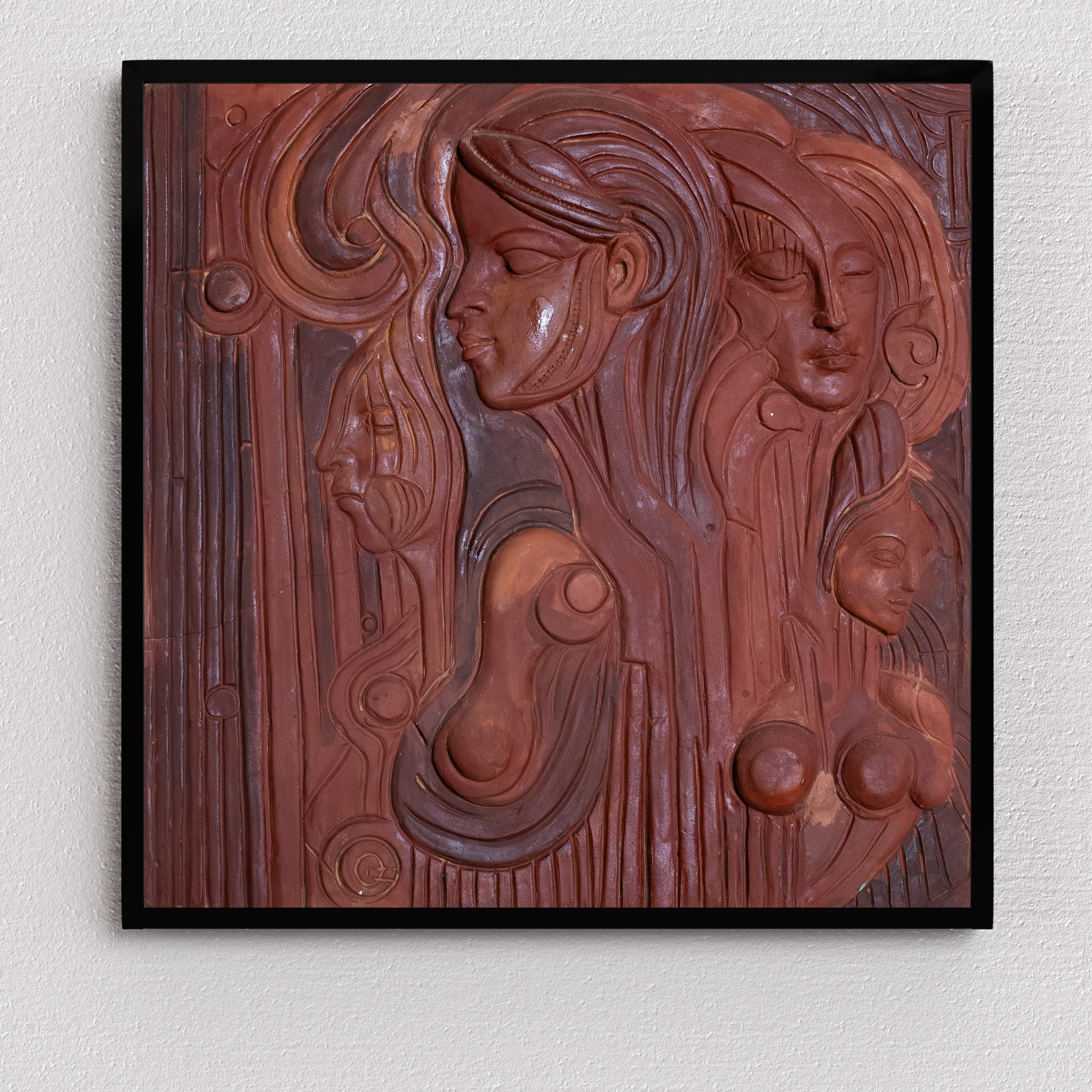 Wall Decor - 12x12 Inches | Polyresin, Matte Finish, Floral Nature Theme, Green Color, 1.5 Lbs