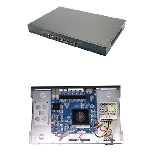 Black Intel 6Th7Th Gen U-Series Cpu 1U 19 Network Security Appliance W 6Gbe Lan 2Sfp Ports
