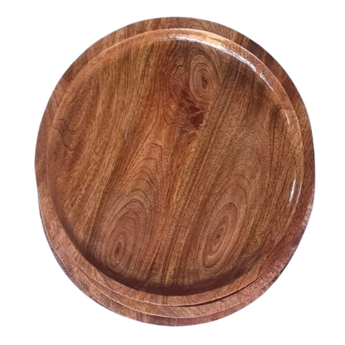 Wooden Plate - Custom Sizes Available | Polished Finish, Various Colors Offered