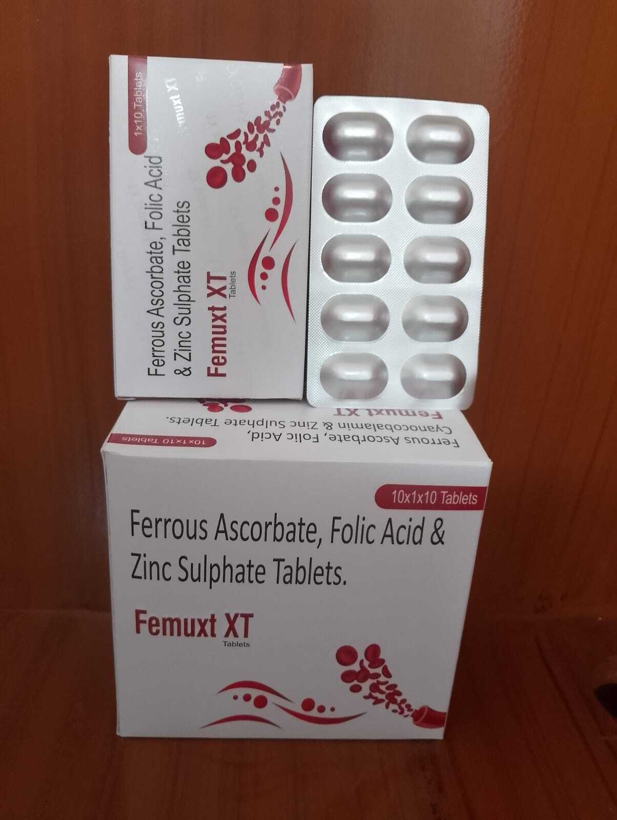 Ferrous Ascorbate Tablets - Prevents Antibiotic-associated Diarrhea | Suitable For All, Contains Folic Acid And Zinc Sulphate, 50 Tablets
