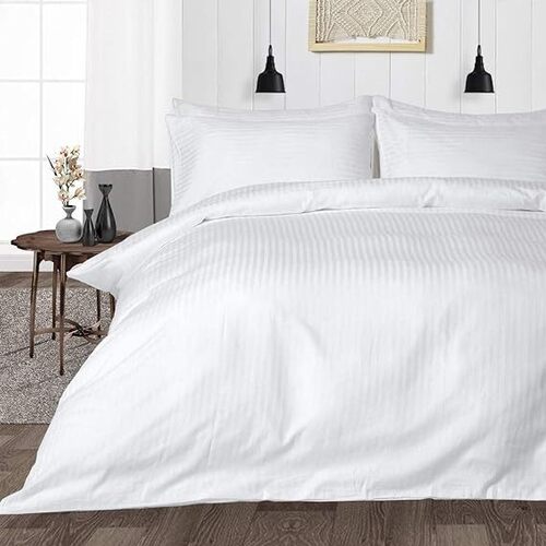 White Satin Double Bed Hotel Duvet Covers