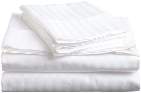 White Satin Double Bed Hotel Duvet Covers