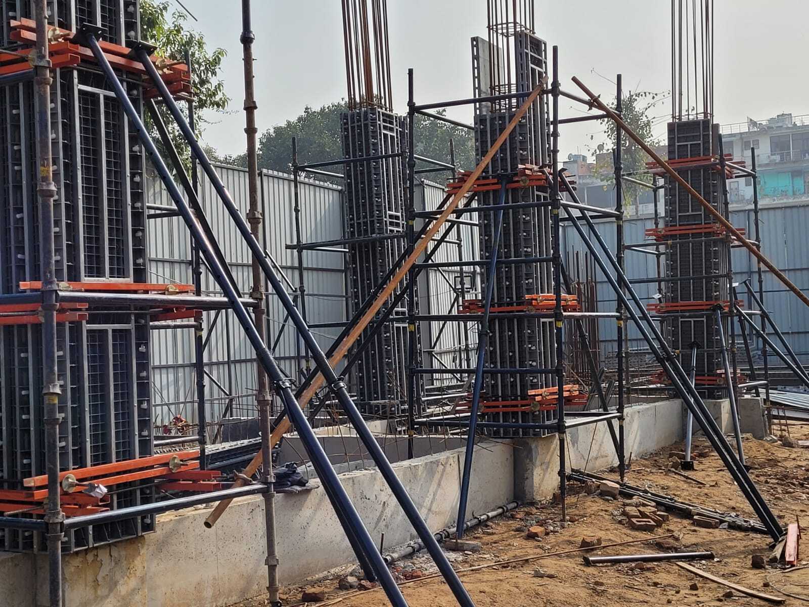 Modular Column Formworks - Application: Construction