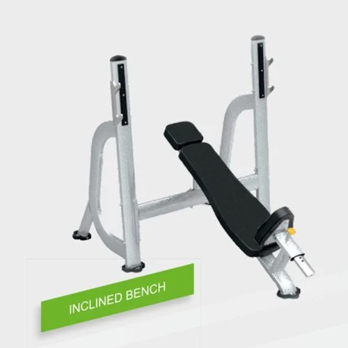 Olympic Incline Bench Press - Commercial Grade Manual Operation | Durable Design with Warranty, Ideal for Gym Use