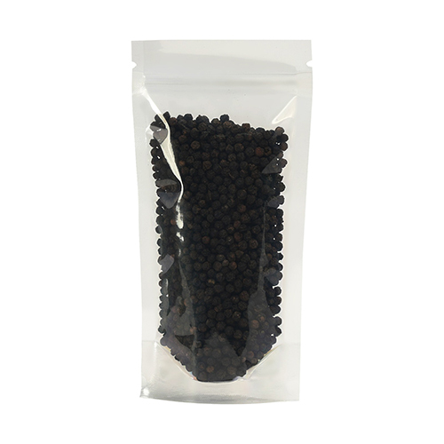 Clear Standy Zipper Pouch - PVC Material, Transparent Design | Stand Up Bag Type, Plain Print Style